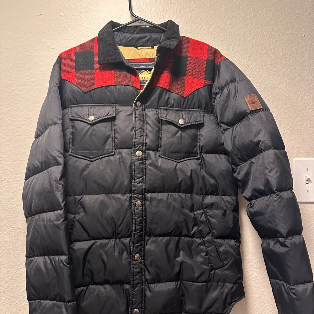 Penfield Red and Black Puffer Jacket